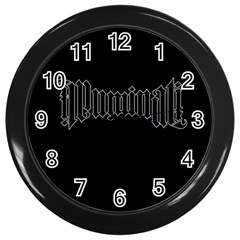 Illuminati Wall Clocks (black) by Valentinaart