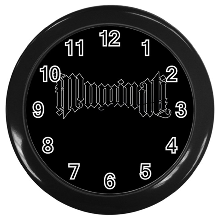 Illuminati Wall Clocks (Black)