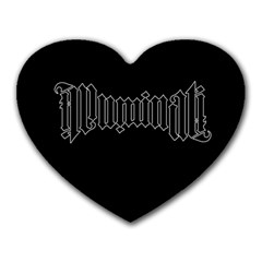 Illuminati Heart Mousepads by Valentinaart