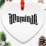 Illuminati Heart Ornament (Two Sides) Front