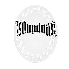 Illuminati Oval Filigree Ornament (two Sides) by Valentinaart