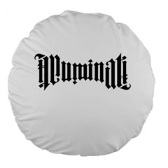 Illuminati Large 18  Premium Flano Round Cushions by Valentinaart