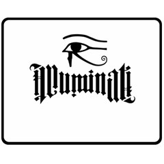 Illuminati Double Sided Fleece Blanket (medium)  by Valentinaart