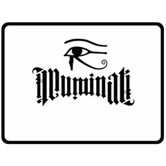 Illuminati Double Sided Fleece Blanket (large)  by Valentinaart