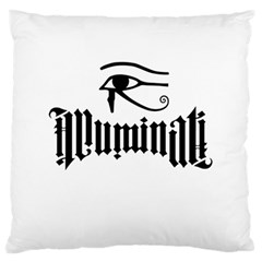 Illuminati Large Flano Cushion Case (two Sides) by Valentinaart