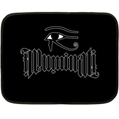 Illuminati Double Sided Fleece Blanket (mini)  by Valentinaart