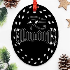 Illuminati Oval Filigree Ornament (two Sides) by Valentinaart