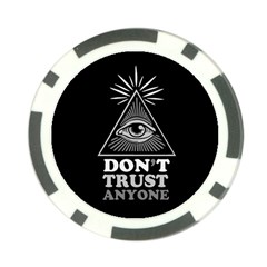 Illuminati Poker Chip Card Guard by Valentinaart