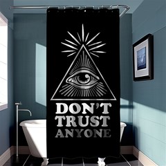 Illuminati Shower Curtain 36  X 72  (stall)  by Valentinaart