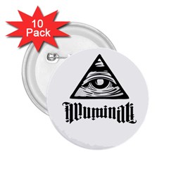 Illuminati 2 25  Buttons (10 Pack)  by Valentinaart