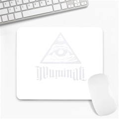 Illuminati Large Mousepads by Valentinaart