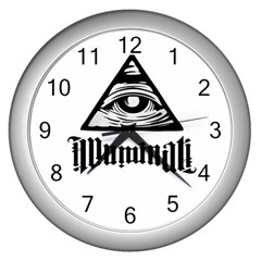 Illuminati Wall Clocks (silver)  by Valentinaart