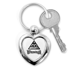 Illuminati Key Chains (heart)  by Valentinaart