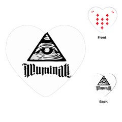 Illuminati Playing Cards (heart)  by Valentinaart