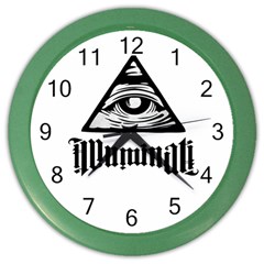 Illuminati Color Wall Clocks by Valentinaart