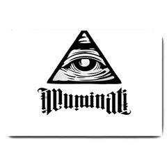 Illuminati Large Doormat  by Valentinaart