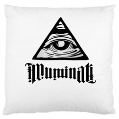 Illuminati Large Cushion Case (one Side) by Valentinaart