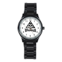 Illuminati Stainless Steel Round Watch by Valentinaart