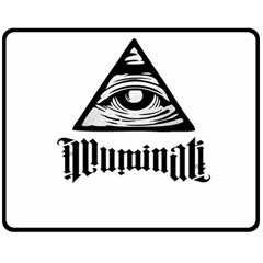 Illuminati Double Sided Fleece Blanket (medium)  by Valentinaart