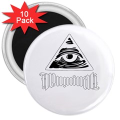 Illuminati 3  Magnets (10 Pack)  by Valentinaart