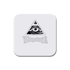 Illuminati Rubber Square Coaster (4 Pack)  by Valentinaart