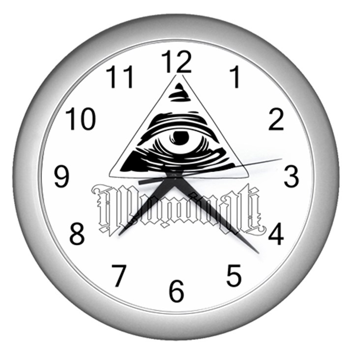 Illuminati Wall Clocks (Silver) 