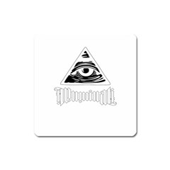 Illuminati Square Magnet by Valentinaart