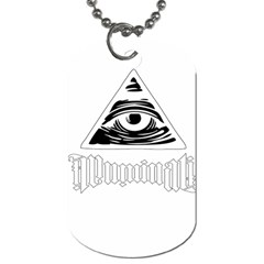 Illuminati Dog Tag (two Sides) by Valentinaart