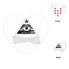 Illuminati Playing Cards (heart)  by Valentinaart