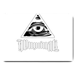 Illuminati Large Doormat  by Valentinaart