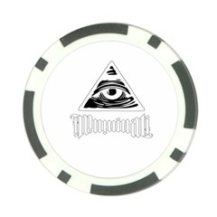 Illuminati Poker Chip Card Guard by Valentinaart