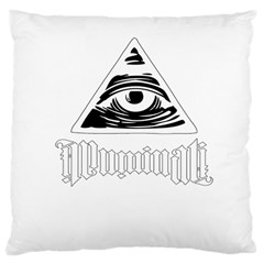 Illuminati Large Cushion Case (two Sides) by Valentinaart