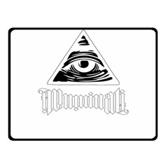 Illuminati Double Sided Fleece Blanket (small)  by Valentinaart