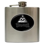 Illuminati Hip Flask (6 oz) Front