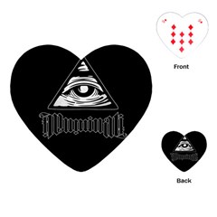 Illuminati Playing Cards (heart)  by Valentinaart