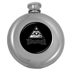 Illuminati Round Hip Flask (5 Oz) by Valentinaart