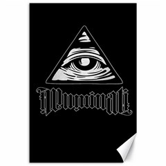 Illuminati Canvas 24  X 36  by Valentinaart