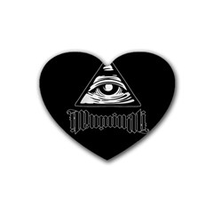 Illuminati Heart Coaster (4 Pack)  by Valentinaart