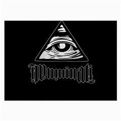 Illuminati Large Glasses Cloth (2-side) by Valentinaart