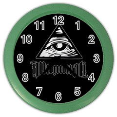 Illuminati Color Wall Clocks by Valentinaart