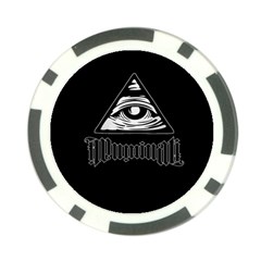 Illuminati Poker Chip Card Guard by Valentinaart