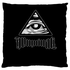 Illuminati Large Cushion Case (one Side) by Valentinaart