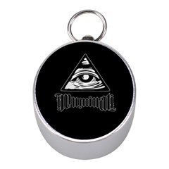 Illuminati Mini Silver Compasses by Valentinaart