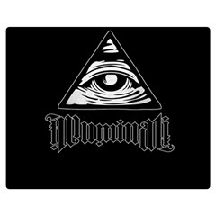 Illuminati Double Sided Flano Blanket (medium)  by Valentinaart