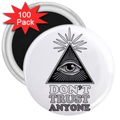 Illuminati 3  Magnets (100 Pack) by Valentinaart