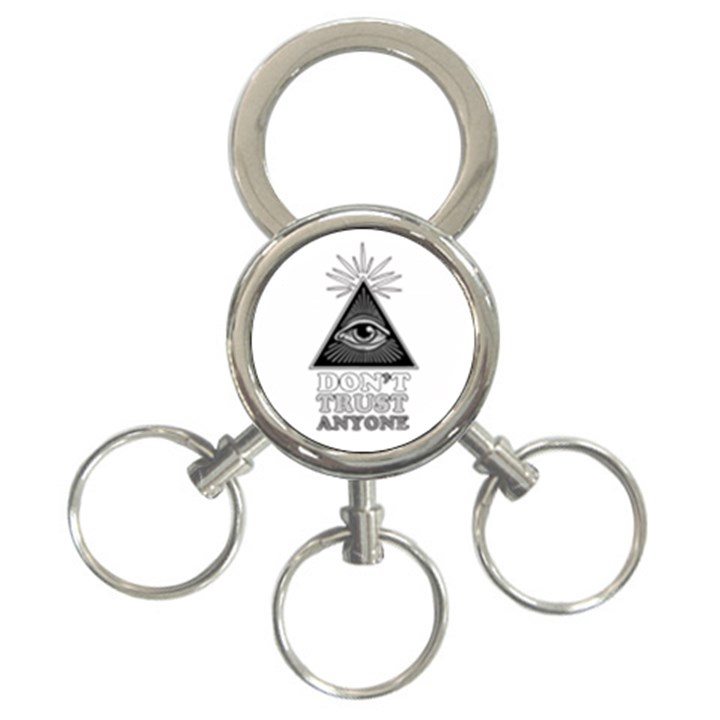 Illuminati 3-Ring Key Chains