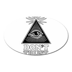 Illuminati Oval Magnet by Valentinaart