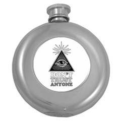 Illuminati Round Hip Flask (5 Oz) by Valentinaart