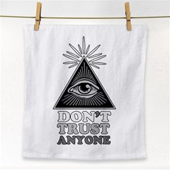 Illuminati Face Towel by Valentinaart