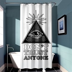 Illuminati Shower Curtain 36  X 72  (stall)  by Valentinaart